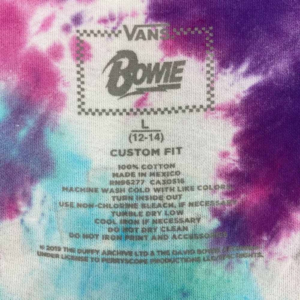 VANS x DAVID BOWIE Aladdin Sane Tie-Dye Shirt - Picture 15 of 16